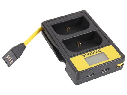 patona nabijecka foto dual canon lp e6 s lcd usb ien429412
