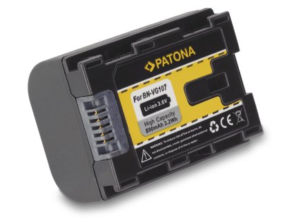 patona baterie pro digitalni kameru jvc bn vg107 890mah li ion ien429287