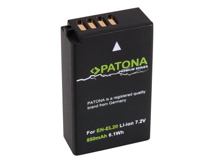 PATONA baterie pro foto Nikon EN-EL20 850mAh Li-lon
