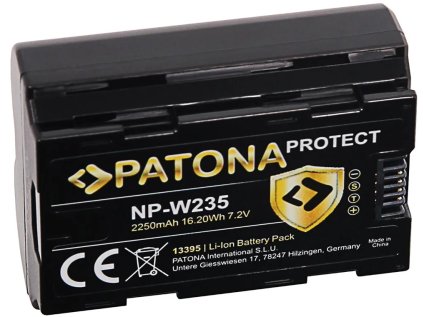 patona baterie pro foto fuji np w235 2600mah li ion 7 2v protect x t4 ien443855