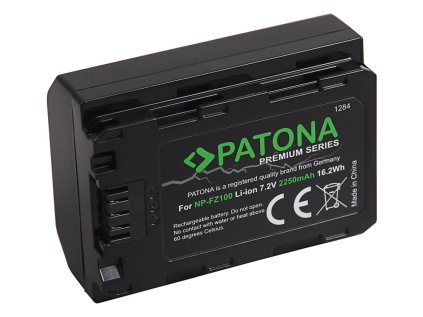 Patona PT1284 - Sony NP-FZ100 2250mAh Li-Ion Premium