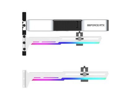 1stcool gpu holder metal white aura argb drzak vga kovovy bily ien517429