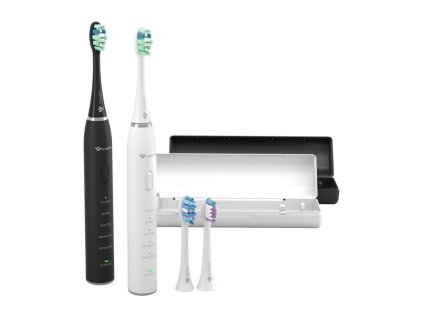 truelife sonicbrush clean30 duo sada 2 sonickych zubnich kartacku cerny a bily pouzdra a hlavice ien535803