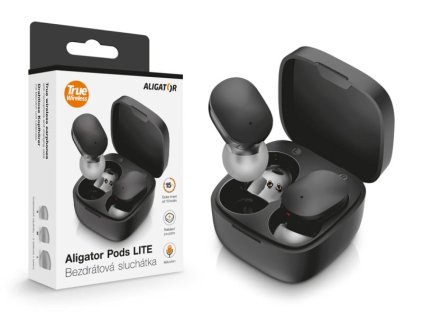 Bluetooth sluchátka Aligator Pods LITE, černá