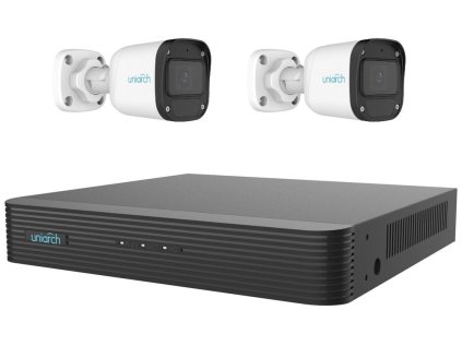 uniarch by uniview kit bullet kamerovy system 2x ipc b122 apf28 1x nvr 108e2 p8 ien536942