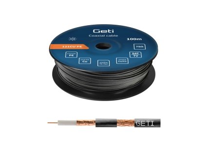 Geti vodič koax 121CU PE - venkovní (100m cívka)