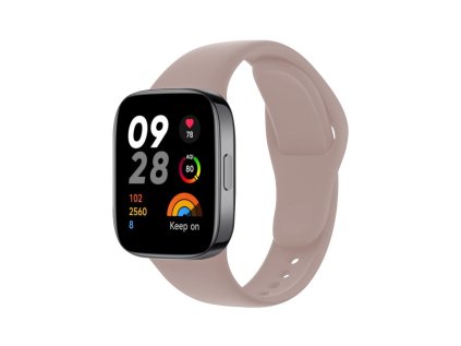 silikonovy reminek fixed silicone strap pro xiaomi redmi watch 3 ruzovy ien529844