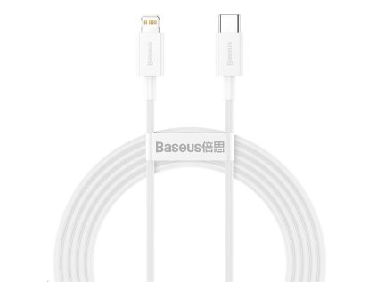 baseus superior series rychlonabijeci kabel usb c lightning 20w 1m bila ien403973