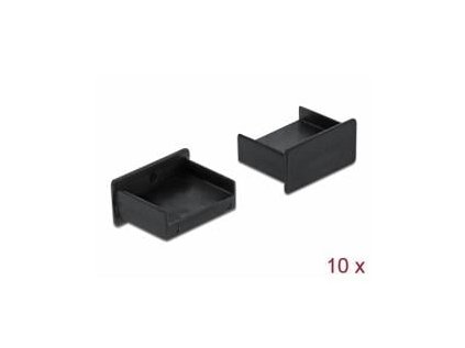 Delock Prachová záslepka pro USB Type-A samice samice bez uchopení 10 kusu cerná