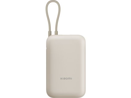 Xiaomi Power Bank 10000mAh (Integrated Cable), béžová