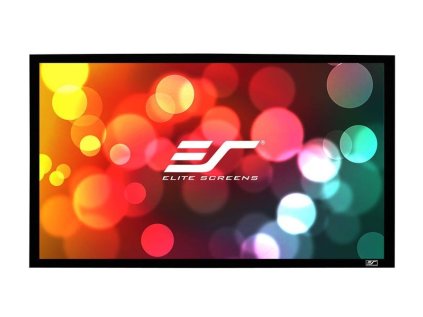 elite screens platno v pevnem ramu 120 304 8 cm 16 9 149 3 x 265 5 cm gain 1 1 ram cerny 6 cm ien416631