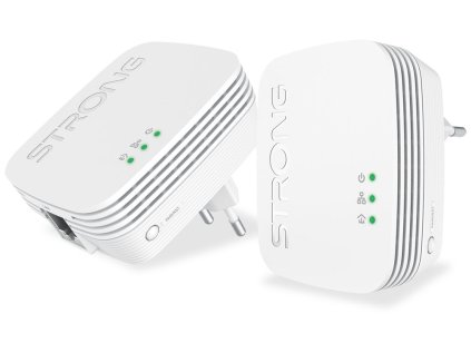 strong sada 2x adapteru powerline 1000 duo mini 1000 mbit s 1x lan bily ien517019
