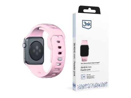 3mk silicone watch strap pro apple 38 40 41 mm powder pink ien528386
