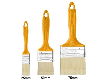 Ingco CHPTB7850302 Štětec plochý plast sada 3ks