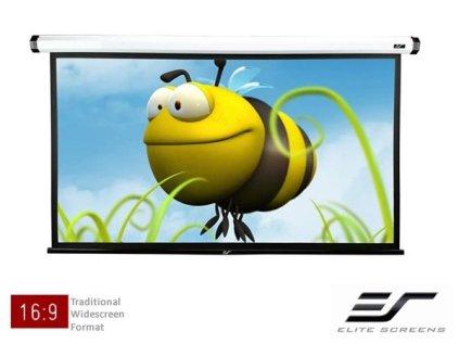 elite screens platno elektricke motorove 100 16 9 case bily ien219844