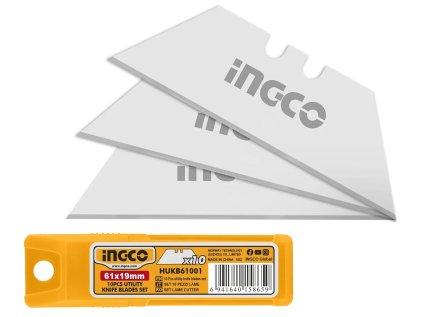 Ingco HUKB61001 Čepel náhradní 61x19mm sada 10ks