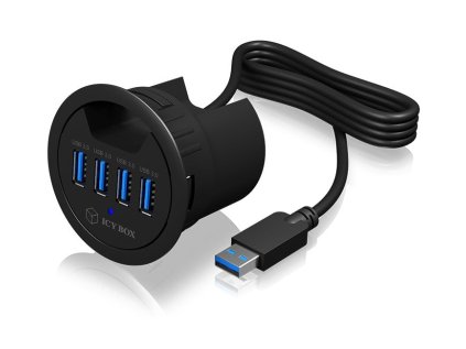 icy box in desk hub 4xusb 3 0 ien364215