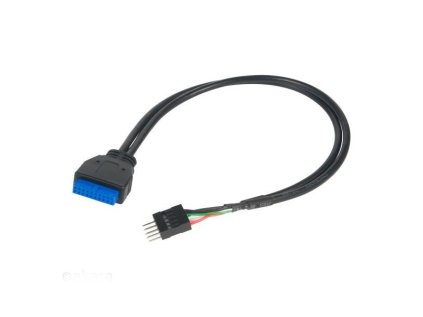 Akasa USB 3.0 (19-pin) na USB 2.0 (9-pin)