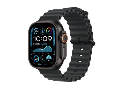apple watch ultra 2 gps cellular 49mm black titanium case with black ocean band mx4p3cs a ien529630