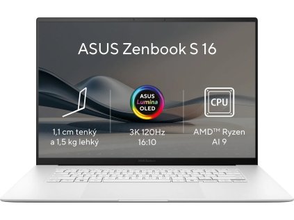 asus zenbook s 16 oled um5606wa oled225x scandinavian white celokovovy ien526051