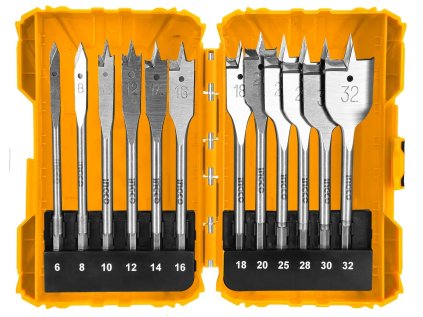 ingco akdl1201 vrtaky do dreva ploche sada 12ks o 6 32x152mm ien535066