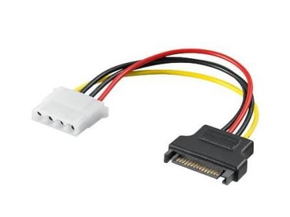 premiumcord napajeci redukce sata male molex 5 25 female 17cm ien102990