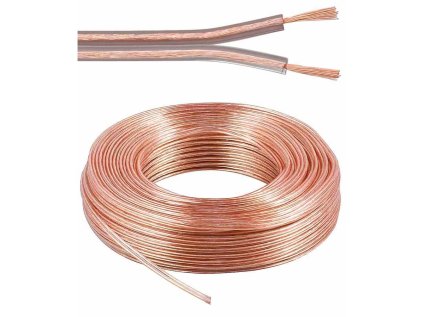 kabely na propojeni reprosoustav 99 9 med 2x0 75mm2 25m ien531682