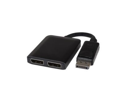 PremiumCord adaptér DisplayPort - 2x DisplayPort, MST,rozšíření+zrcadlení+2 obrazy, 4K*2K