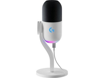 logitech yeti gx dynamic rgb gaming mic with lightsync white ien528243