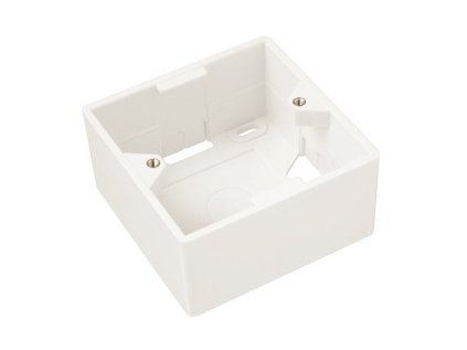SOLARIX box na omítku, pro zásuvku SX9, bílý, 80 x 80 x 41mm