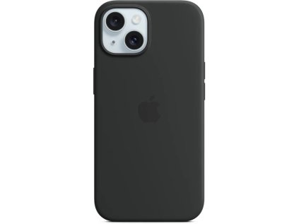 apple iphone 15 silicone case s magsafe black ien502003