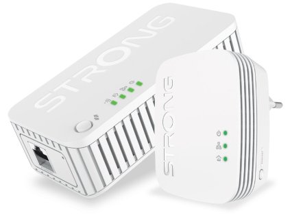 strong sada 2x adapteru powerline wf 1000 duo mini powerline 1000 mbit s wi fi 750 mbit s 1x lan bily ien517021