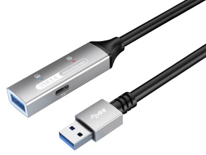 premiumcord usb 3 2 repeater a prodluzovaci kabel male female 5gbps aluminium 15m ien535155