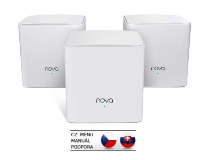 tenda nova mw5c 3 pack wifi ac1200 mesh gigabit system dual band 6x glan gwan smart cz aplikace ien407695