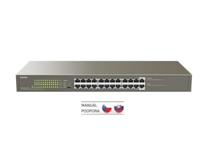 tenda teg1124p 24 250w poe at gigabit switch 24x 1gb s s poe 802 3af at poe 225w rackmount vlan ien407705