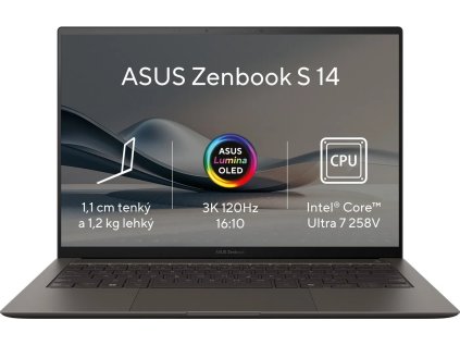 asus zenbook s 14 oled ux5406sa oled093x zumaia gray celokovovy ien530962