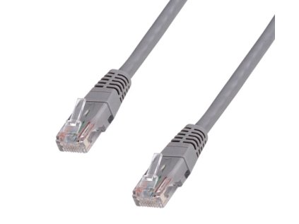 DATACOM Patch cord UTP CAT5E 7m šedý