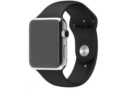 tactical silikonovy reminek pro apple watch 4 44mm black cerny ien326342