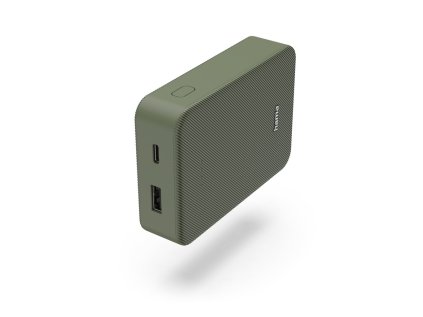 hama colour 10 powerbanka 10000 mah 3 a vystup usb c usb a zelena ien524271