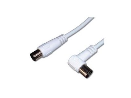 KABEL TV anténní propojovací M/F konektor 90 75 Ohm 10m