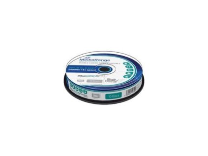 dvd r mediarange 8 5 gb 8x double layer printable 10pack ien168053