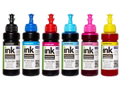 colorway alternativni inkoustova napln pro epson c13t673x4a10 l800 l805 l810 l850 l1800 6x 100ml cmyk foto ien415325