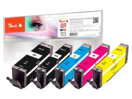peach kompatibilni cartridge canon pgi 570 cli 571 multipack bk pbk c m y ien414684