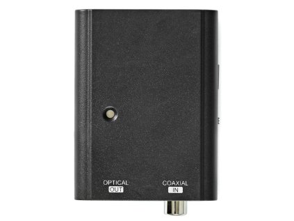 NEDIS digitální audio převodník/ 1cestný/ zásuvka RCA (SPDIF)/ zásuvka Toslink/ černý
