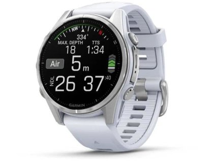 garmin fenix 8 43 mm amoled silver whitestone silikonovy reminek ien528751