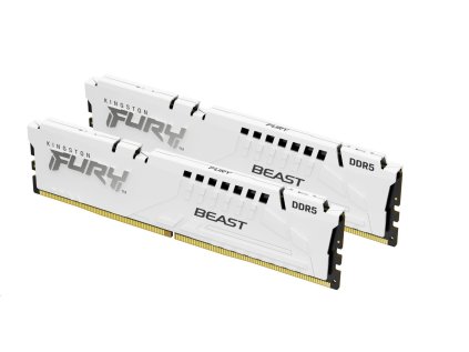 kingston fury beast white dimm ddr5 32gb 5600mhz amd expo bila kit 2x 16gb ien482019