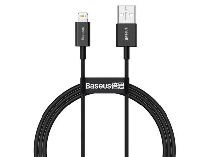 baseus superior series rychlonabijeci kabel usb lightning 2 4a 1m cerna ien403989