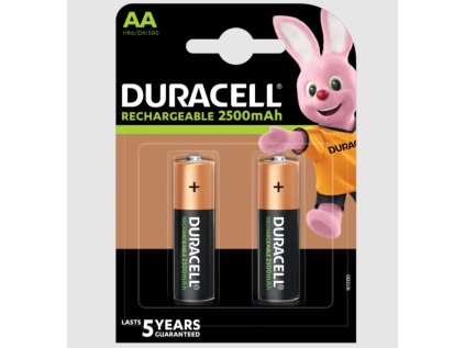 duracell rechargeable nabijeci baterie 2500mah 2 ks aa ien403211