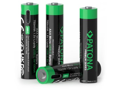 PATONA nabíjecí baterie AAA/LR03 Li-Pol 500mAh