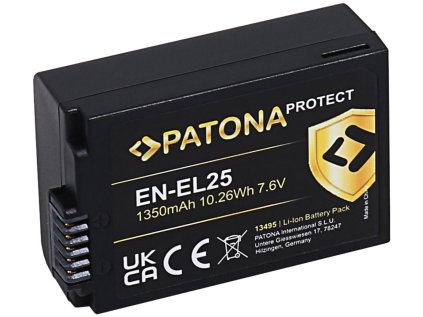 PATONA baterie pro foto Nikon EN-EL25 1350mAh Li-Ion Protect Z50 / Z fc / Z30